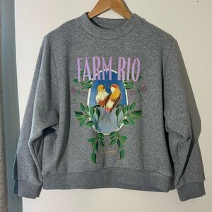 FARM Rio Oversized Graphic Sweatshirt - size xxs (fits like S/M)
